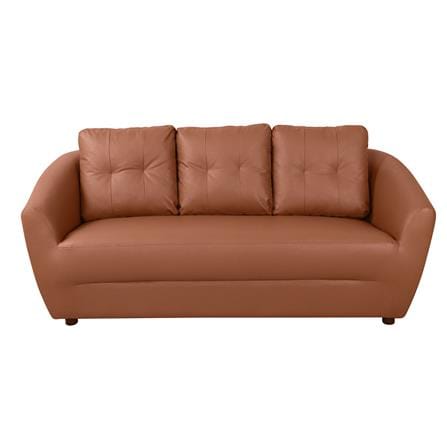 ชุดโซฟา 5 ที่นั่ง AS FURNITURE ROOF LBWD41 PVC สีน้ำตาลอ่อน_2