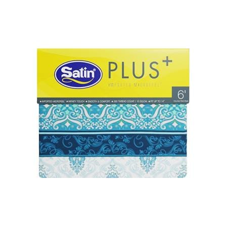 ชุดผ้าปูที่นอน 6 ฟุต 5 ชิ้น SATIN PLUS PRINT PP020_4