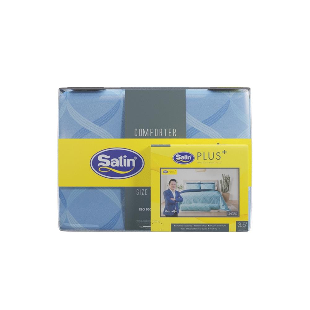 ชุดผ้าปูที่นอน 3.5 ฟุต 4 ชิ้น SATIN PLUS PRINT LK030