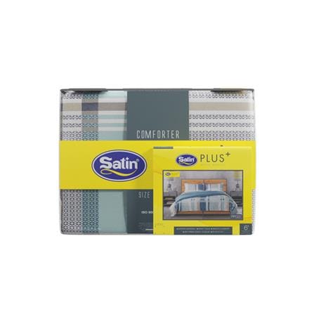 ชุดผ้าปูที่นอน 6 ฟุต 6 ชิ้น SATIN PLUS PRINT PP022_4