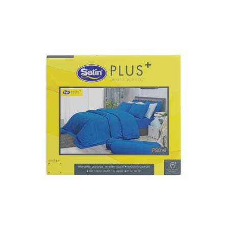 ชุดผ้าปูที่นอน 6 ฟุต 5 ชิ้น SATIN PLUS PRINT PS016_4
