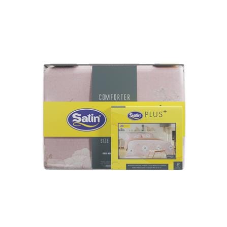 ชุดผ้าปูที่นอน 6 ฟุต 6 ชิ้น SATIN PLUS PRINT PP021_4