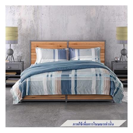 ชุดผ้าปูที่นอน 6 ฟุต 5 ชิ้น SATIN PLUS PRINT PP022