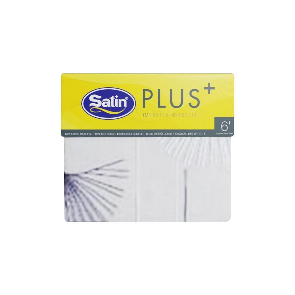 ชุดผ้าปูที่นอน 6 ฟุต 5 ชิ้น SATIN PLUS PRINT PP025