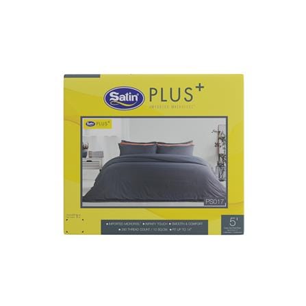 ชุดผ้าปูที่นอน 5 ฟุต 5 ชิ้น SATIN PLUS SOLID PS017_4