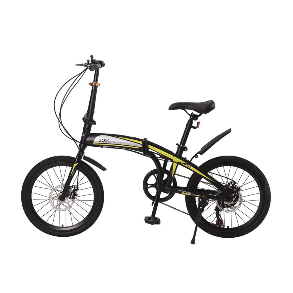 จักรยานพับ 20 นิ้ว JOY BICYCLE SPACE สีเหลือง