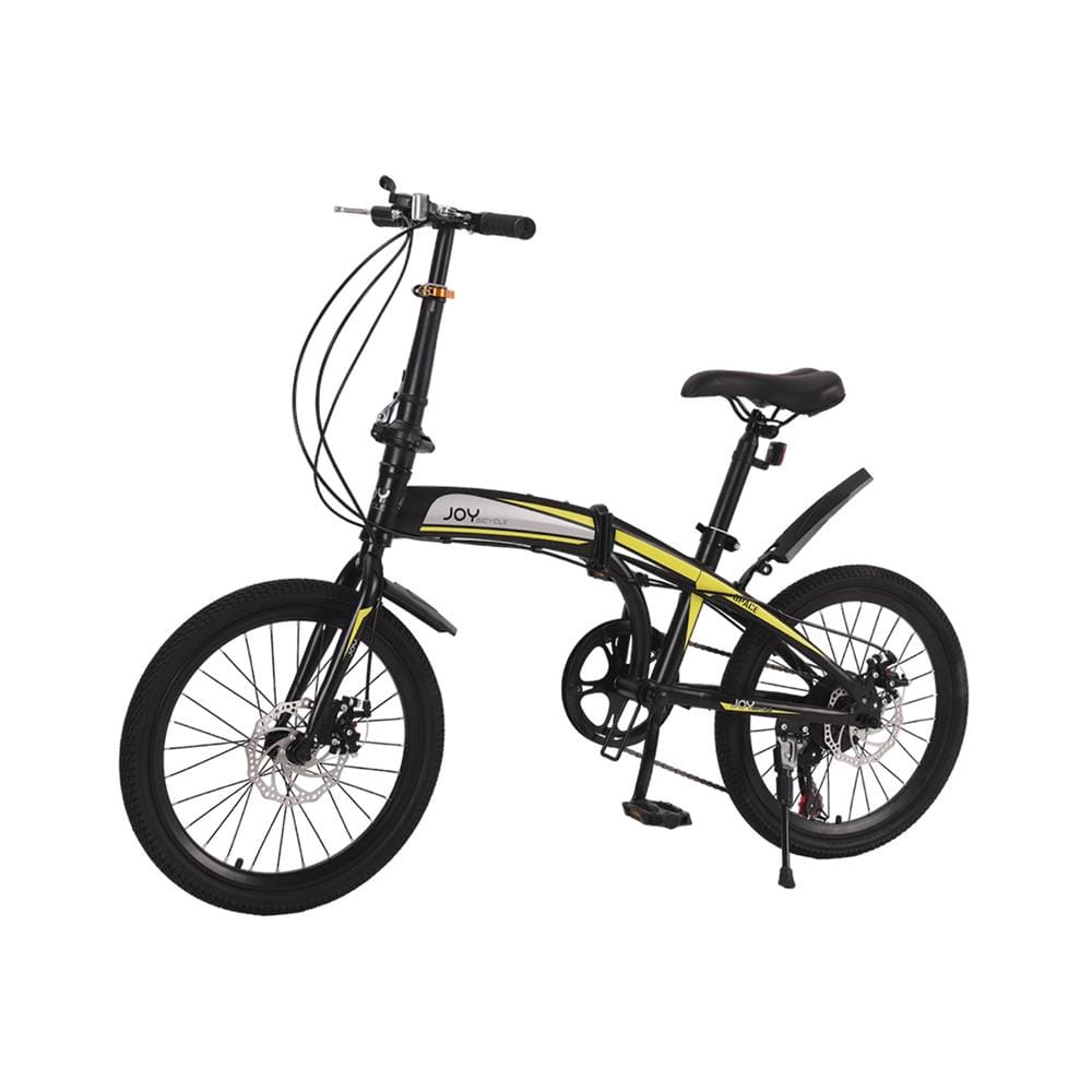 จักรยานพับ 20 นิ้ว JOY BICYCLE SPACE สีเหลือง
