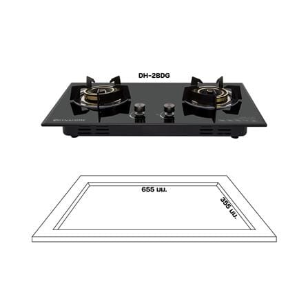 เตาฝังแก๊ส DYNA HOME DH2BDG 74 ซม._4