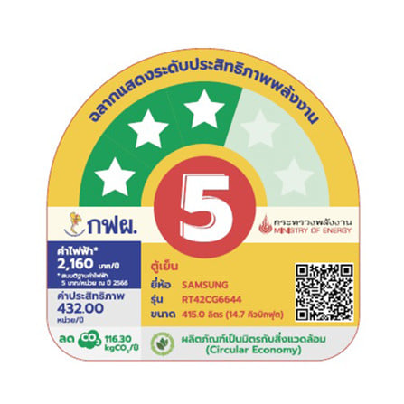 ตู้เย็น 2 ประตู SAMSUNG RT42CG6644S9ST 14.7 คิว สีเงิน อินเวอร์เตอร์_9