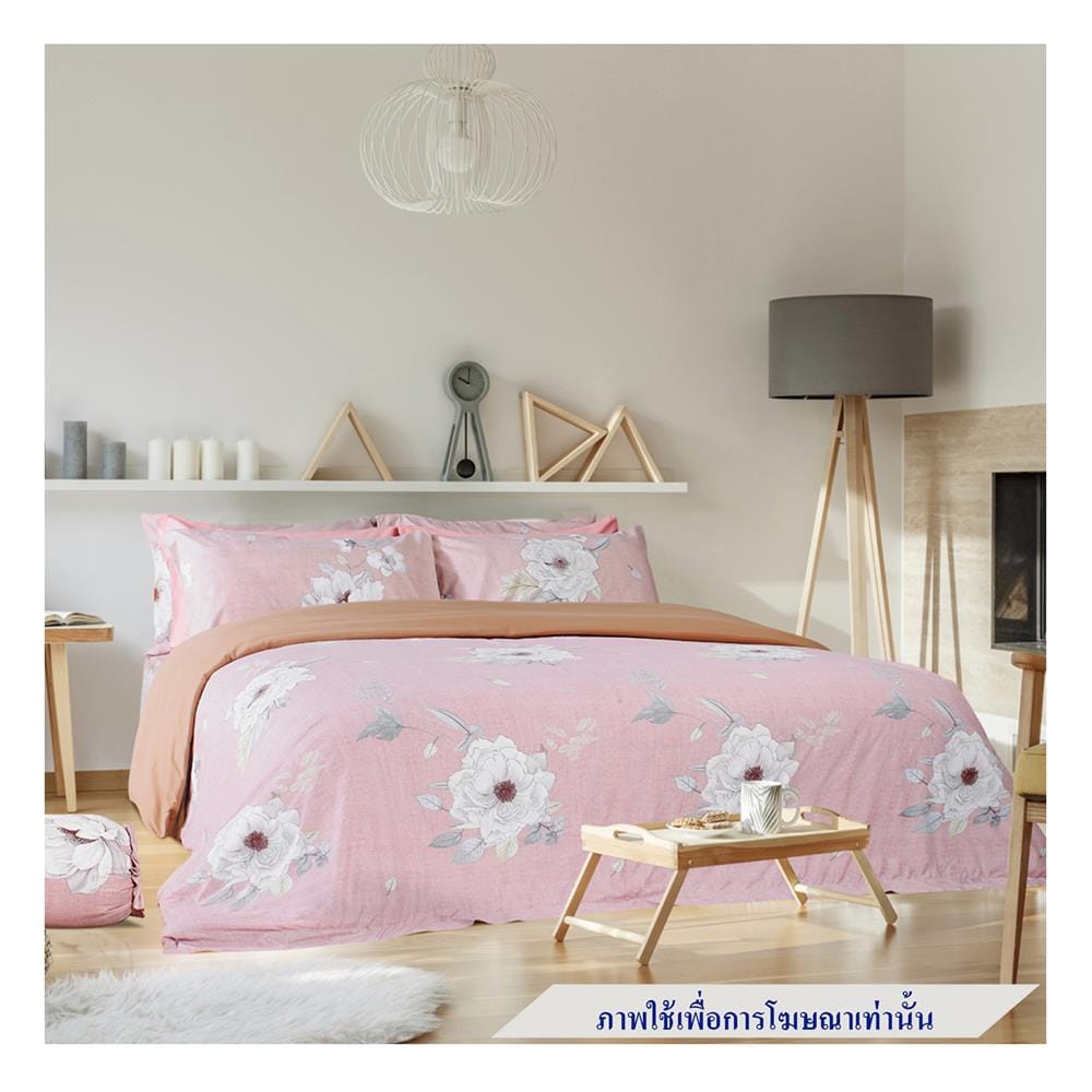 ชุดผ้าปูที่นอน 6 ฟุต 5 ชิ้น SATIN PLUS PRINT PP021
