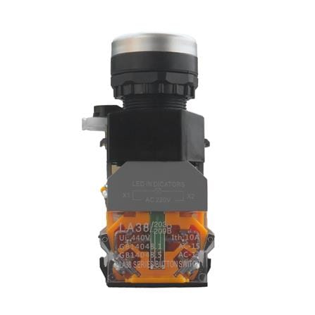 สวิตช์ปุ่มกด LED CT ELECTRIC LA38-11D/RE 22 มม. สีแดง_2