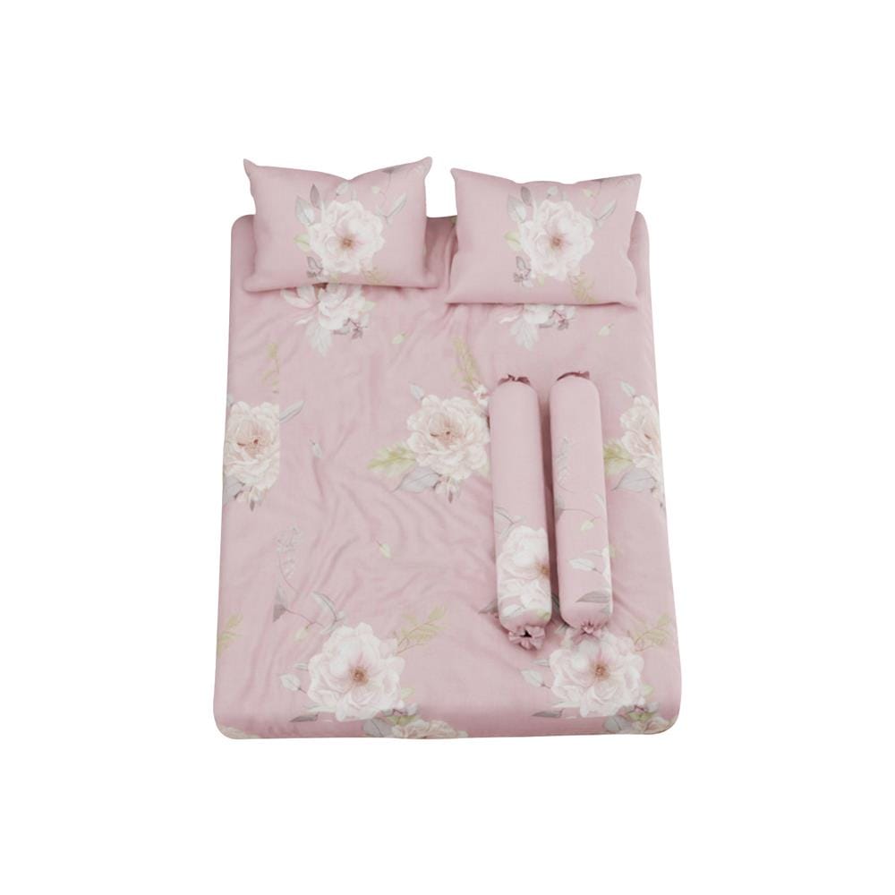 ชุดผ้าปูที่นอน 5 ฟุต 5 ชิ้น SATIN PLUS PRINT PP021