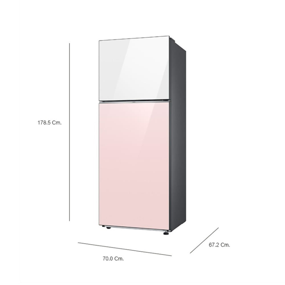 ตู้เย็น 2 ประตู SAMSUNG RT42CB66448CST 14.7 คิว สีขาว-ชมพู อินเวอร์เตอร์