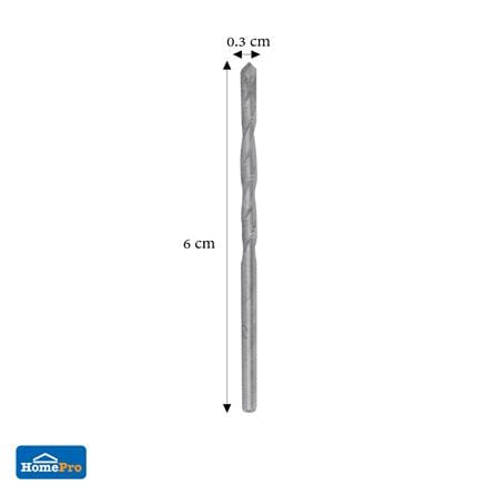 ดอกสว่านเจาะคอนกรีตก้านกลม MATALL 3 x 60 มม._3