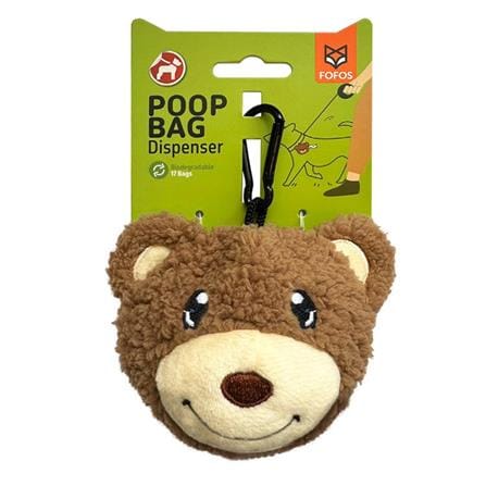 กระเป๋าเก็บมูลสัตว์เลี้ยงพกพา FOFOS POOP BAG BEAR (17 ใบ)