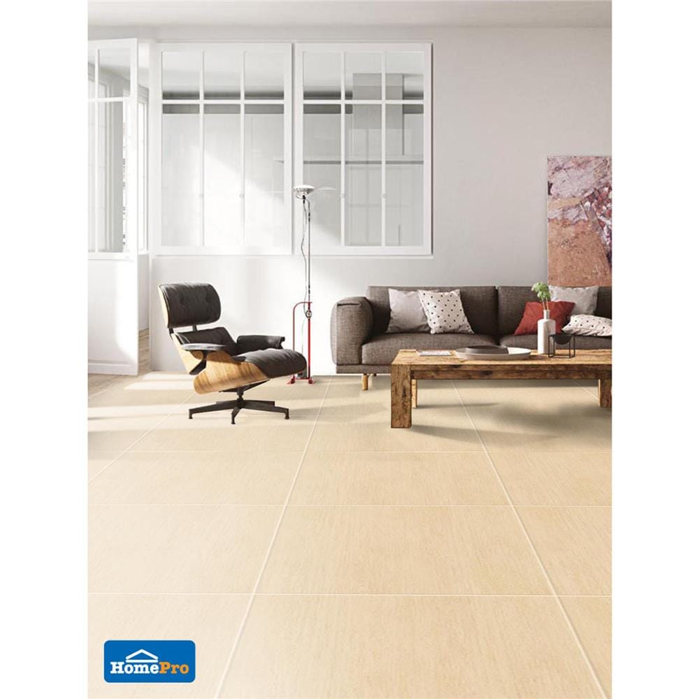 กระเบื้องพื้น 60x60 ซม. TARA โซนา เบจ PM 1.44 ตร.ม.