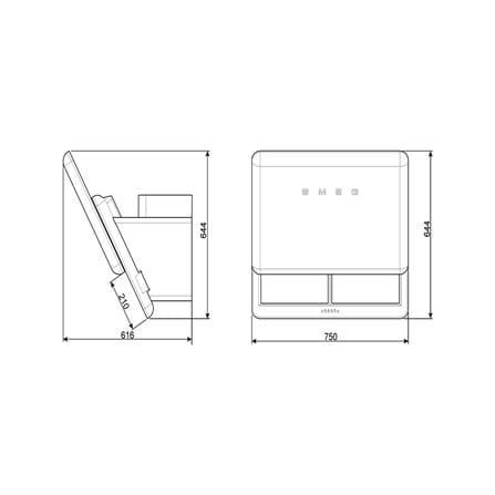 เครื่องดูดควันกระโจม SMEG KFAB75RD 75 ซม._4