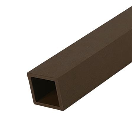 ไม้ระแนง WPC แบบกลวง WATSADUNIYOM OLT-H001 5x5x300 ซม. สีน้ำตาลช็อกโกแลต_0