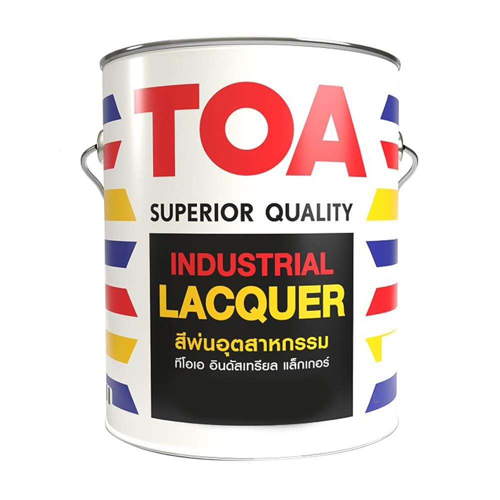 สีพ่นอุตสาหกรรม TOA INDUSTRIAL LACQUER BASE D สีขาว ด้าน 1 แกลลอน
