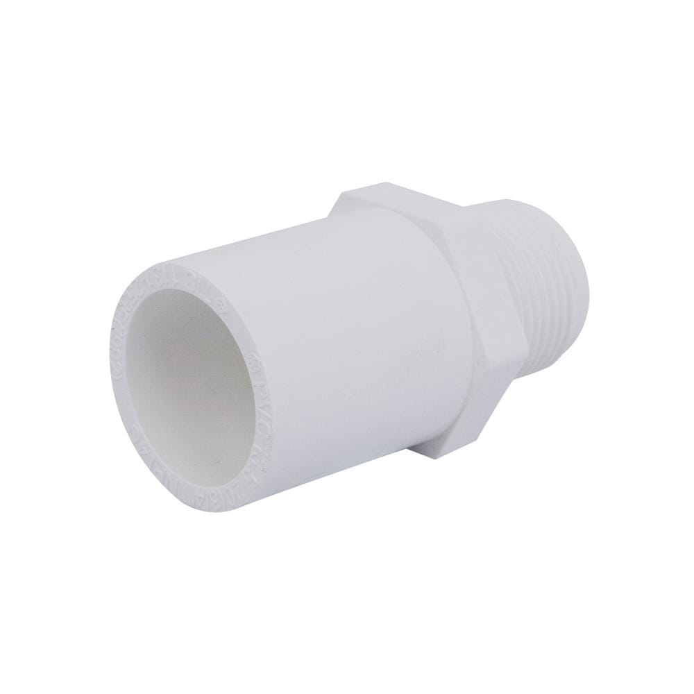 ข้อต่อตรงเกลียวนอก-หนา SCG 3/4 นิ้ว สีขาว