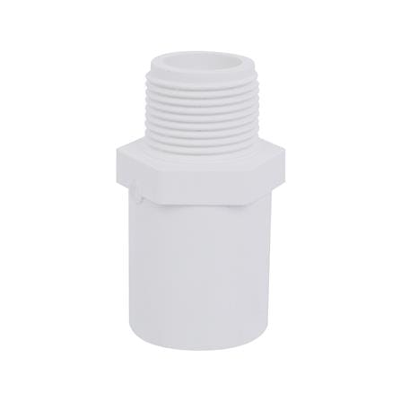 ข้อต่อตรงเกลียวนอก-หนา SCG 3/4 นิ้ว สีขาว