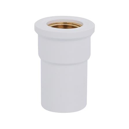 ข้อต่อตรงเกลียวในทองเหลือง-หนา SCG 1/2 นิ้ว สีขาว_0