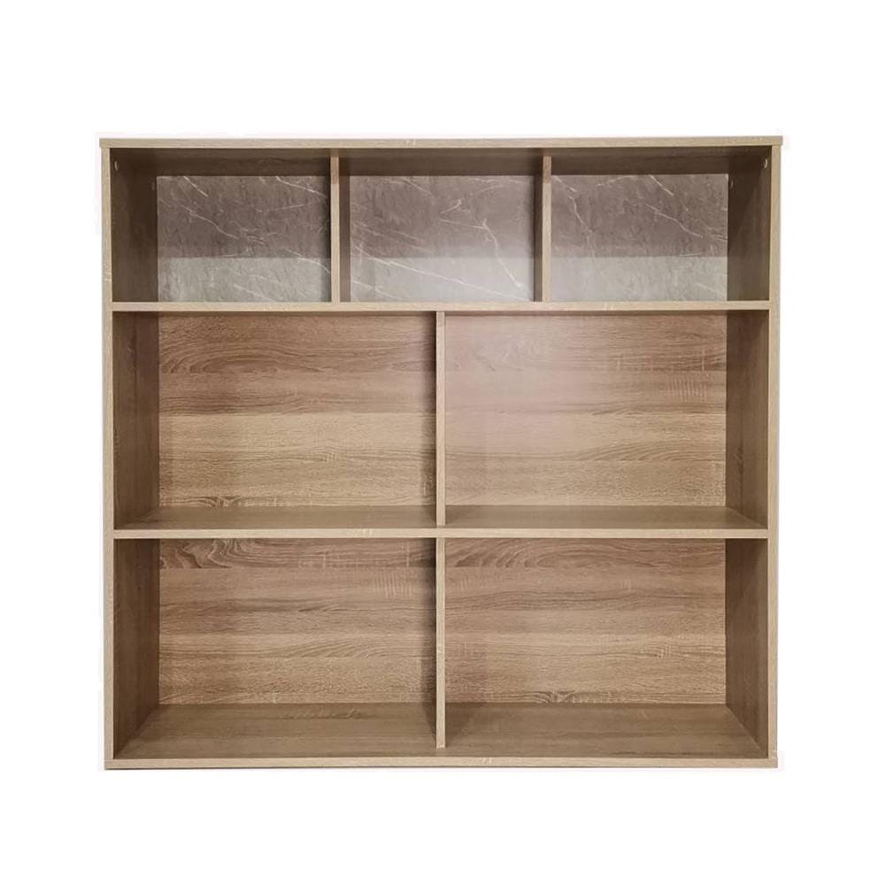 ชั้นวางของทึบ 7 ช่อง ME LIVING SOLID OAK/MARBLE