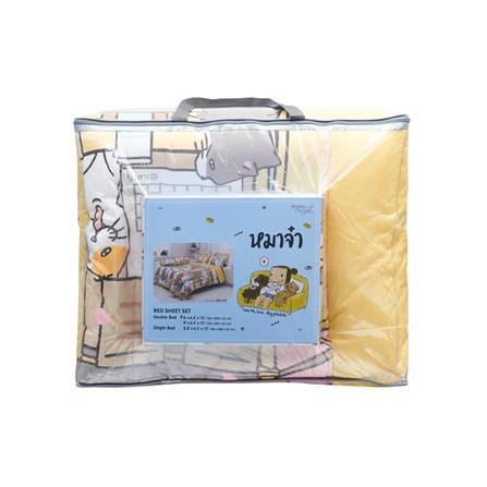 ชุดผ้าปูที่นอน 6 ฟุต 6 ชิ้น TULIP หมาจ๋า 60204-DLC132_3