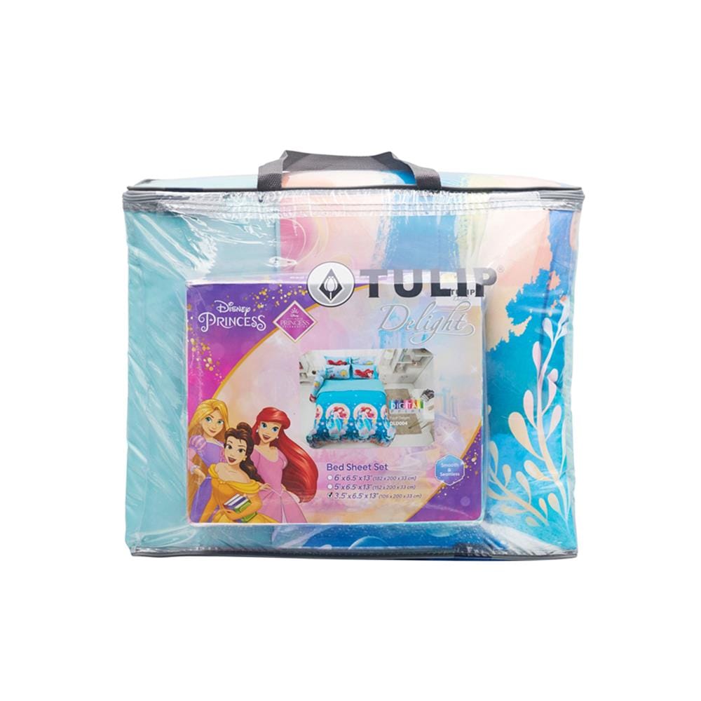 ชุดผ้าปูที่นอน 3.5 ฟุต 4 ชิ้น TULIP PRINCESS 60259-DLD004