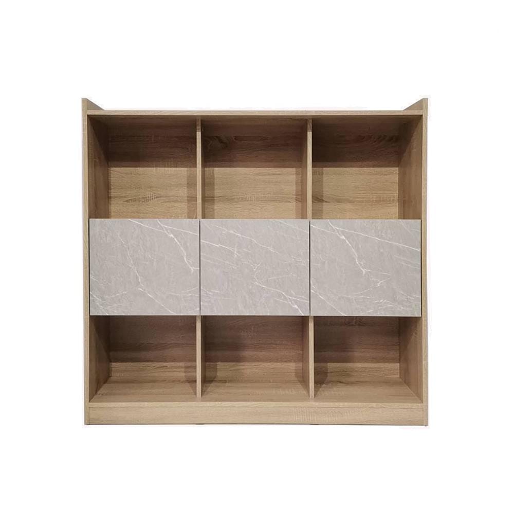 ชั้นวางของผสม 8 ช่อง ME LIVING SOLID OAK/MARBLE GREY