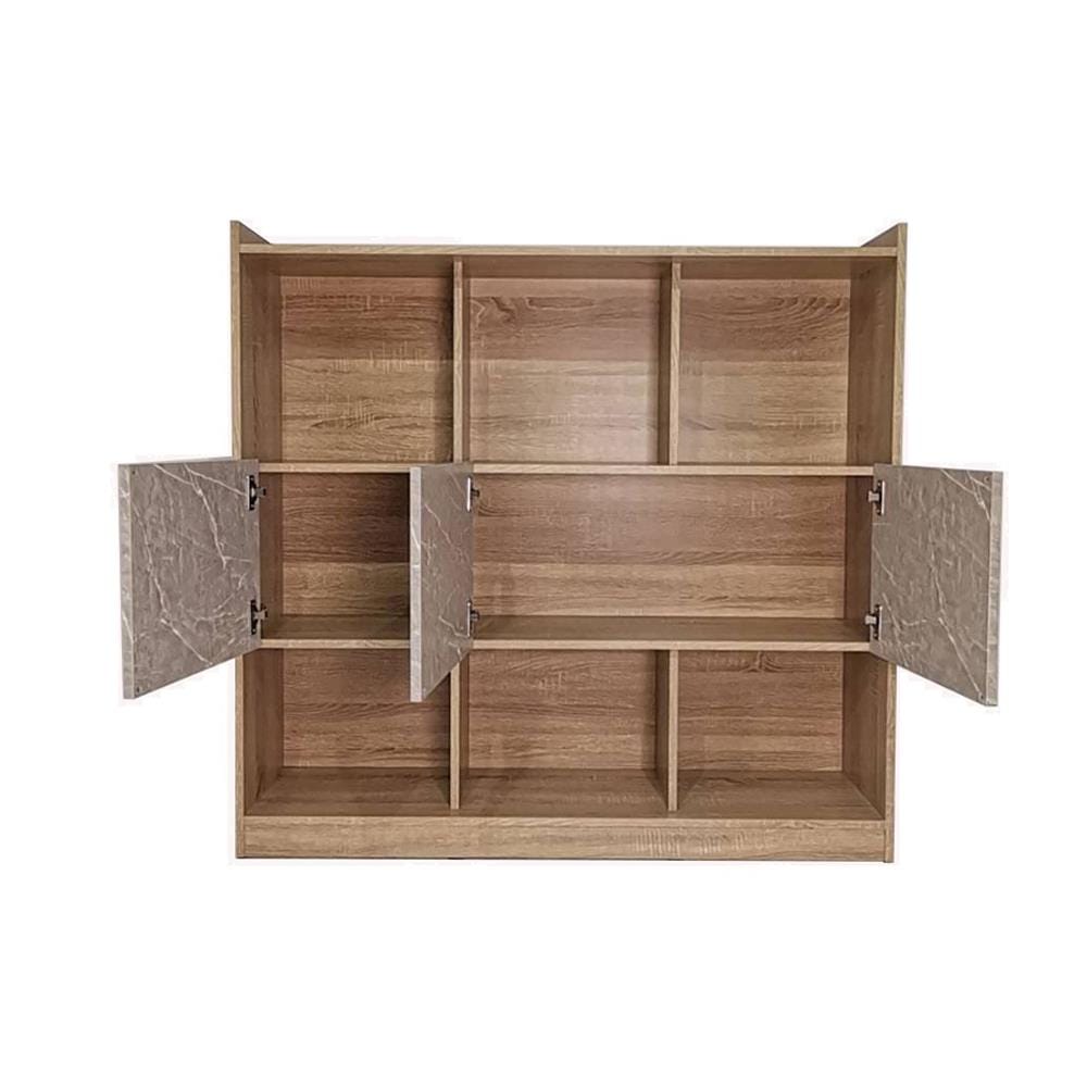 ชั้นวางของผสม 8 ช่อง ME LIVING SOLID OAK/MARBLE GREY