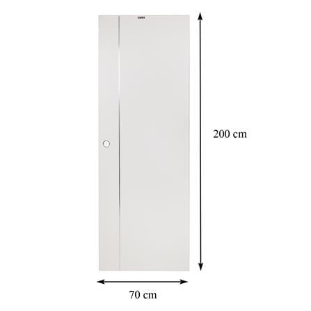 ประตูห้องน้ำ UPVC AZLE BN-01 70X200 ซม. สีขาว เจาะลูกบิด_6