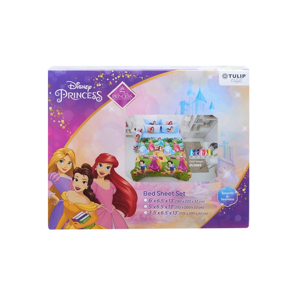 ชุดผ้าปูที่นอน 5 ฟุต 5 ชิ้น TULIP PRINCESS 60112-DLD003