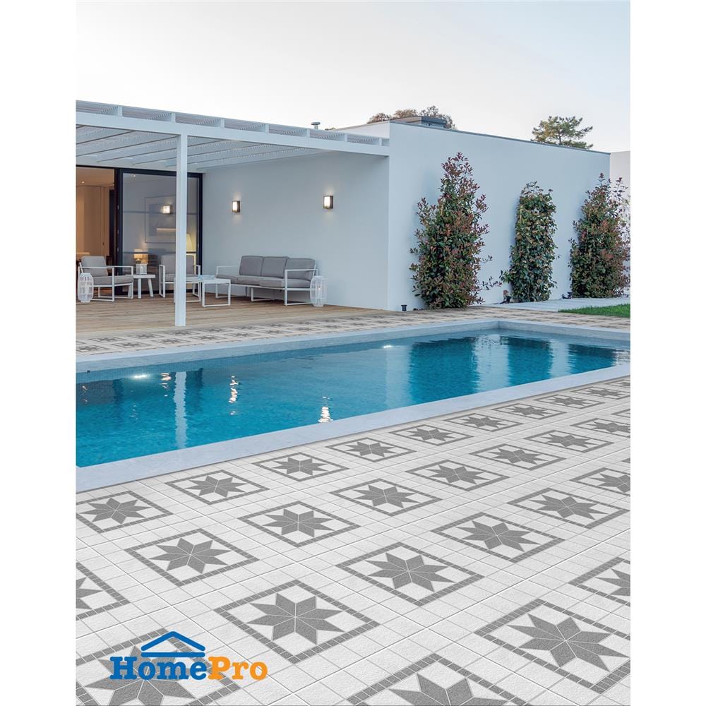 กระเบื้องพื้น 16x16 นิ้ว ภูผา วังดารา เทา A 0.96M2