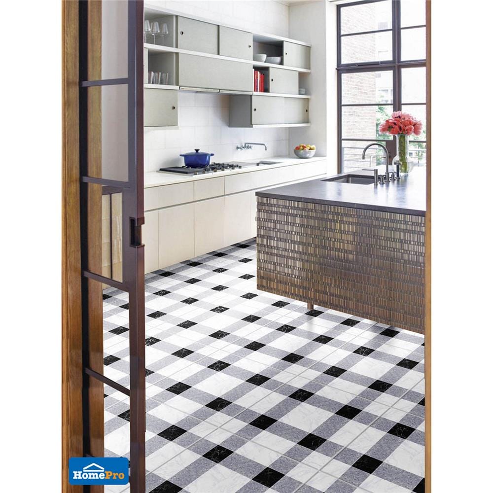 กระเบื้องพื้น 18x18 นิ้ว TARA บาโรเน่ เทา