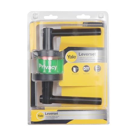 มือจับก้านโยก ห้องน้ำ YALE L9122 US19 สีดำ_3
