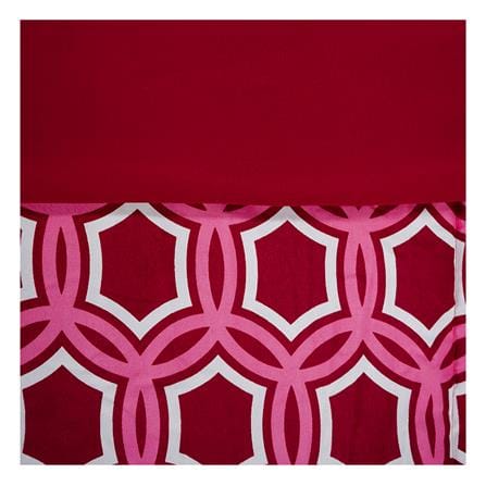 ชุดผ้าปูที่นอน 5 ฟุต 6 ชิ้น PICASSO SMILE สี OSLO BURGUNDY_3