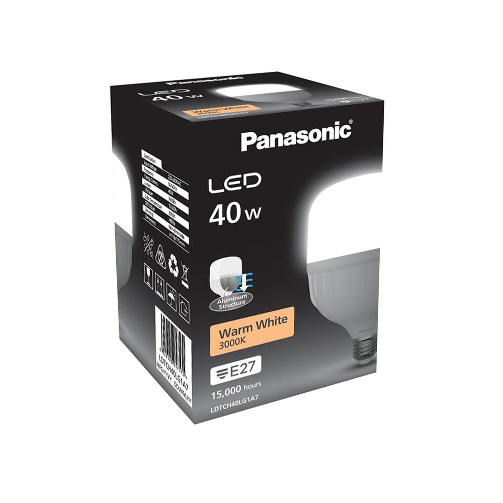 หลอด LED PANASONIC HIGH WATT GEN2 40 วัตต์ WARM WHITE E27