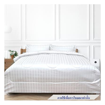 ชุดผ้าปูที่นอน 3.5 ฟุต 3 ชิ้น SLUMBERLAND PERLASO สี WHITE_0