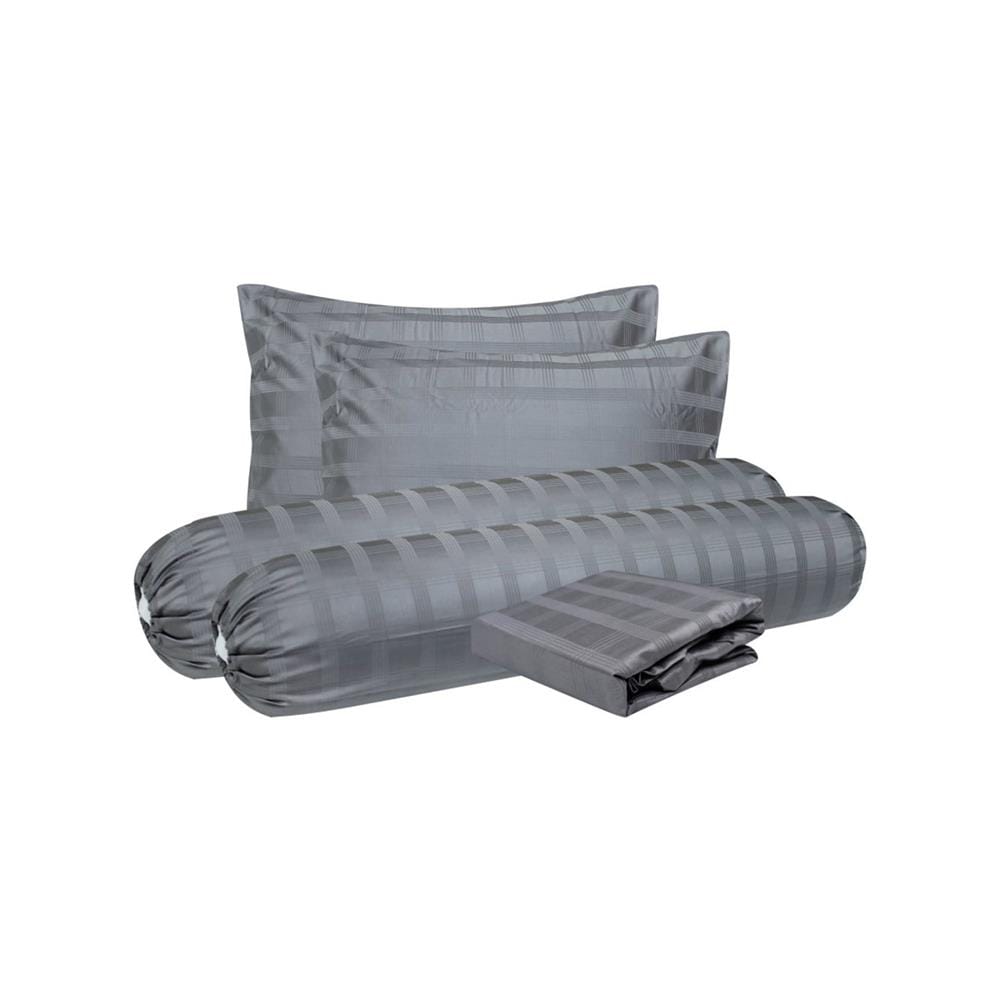 ชุดผ้าปูที่นอน 5 ฟุต 5 ชิ้น SLUMBERLAND SYLVESTER สี GREY