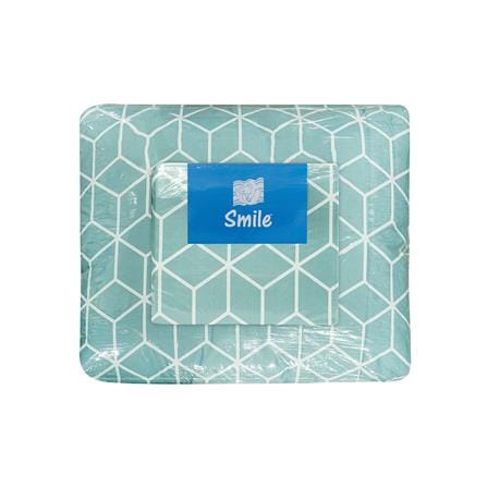 ชุดผ้าปูที่นอน 6 ฟุต 6 ชิ้น PICASSO SMILE สี BAMA GREENMINT_4