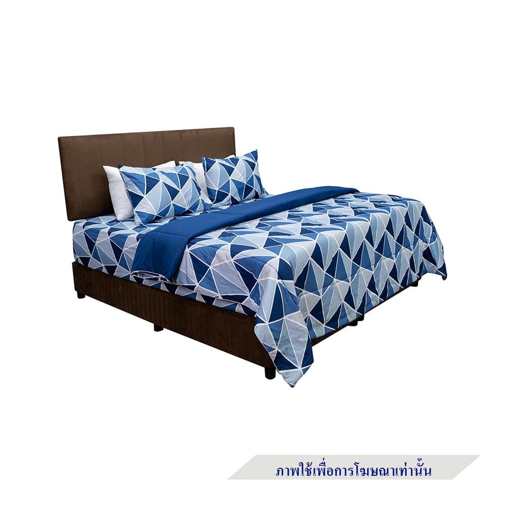 ชุดผ้าปูที่นอน 5 ฟุต 6 ชิ้น PICASSO SMILE สี LILONG NAVY BLUE