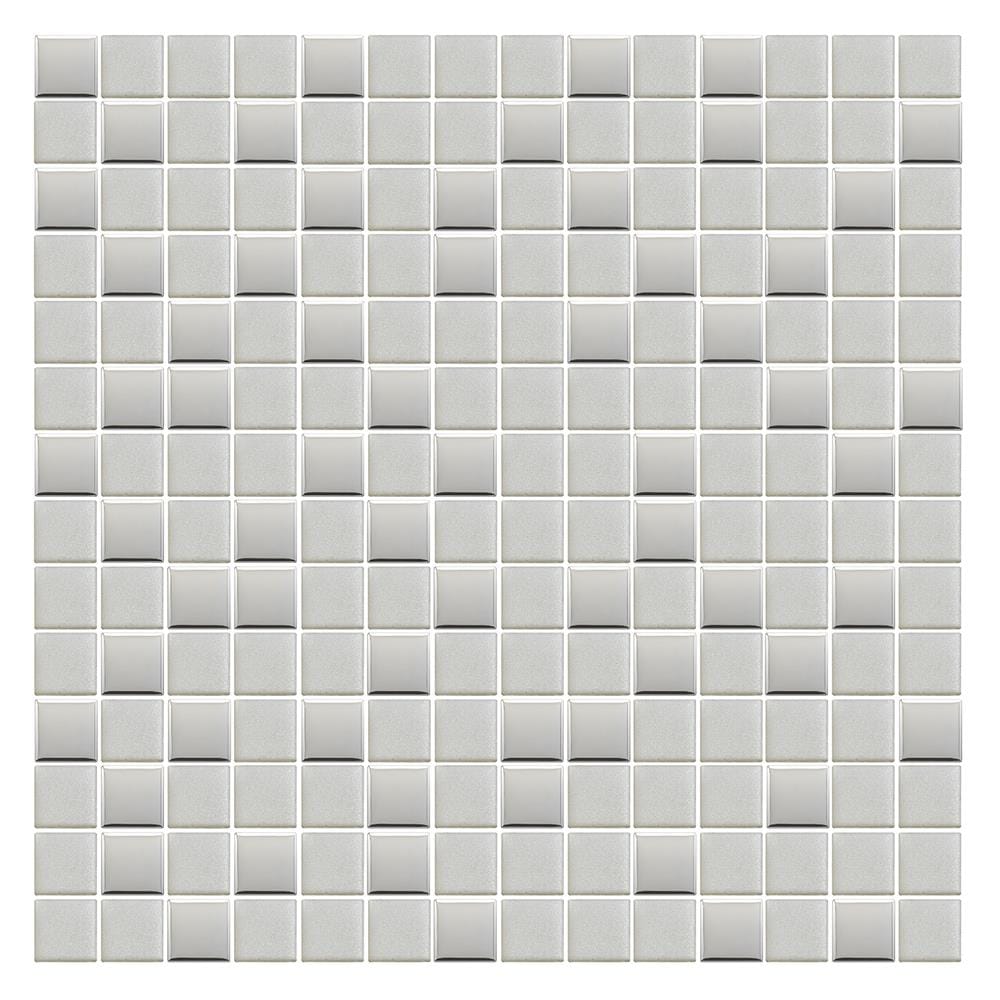 โมเสคแก้ว 30x30 ซม. GLASCERA แมตต์ แกรนด์ เงิน