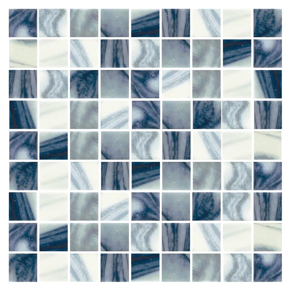 โมเสคแก้ว 30x30 ซม. GLASCERA โอเชี่ยน บรัช 3 น้ำเงิน