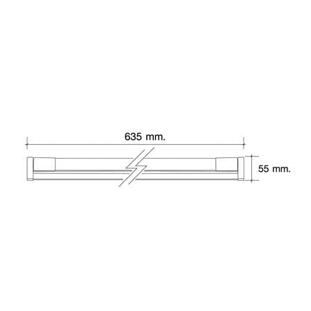ชุดรางนีออน LED HI-TEK T8 HFILT0010D 10 วัตต์ DAYLIGHT_4