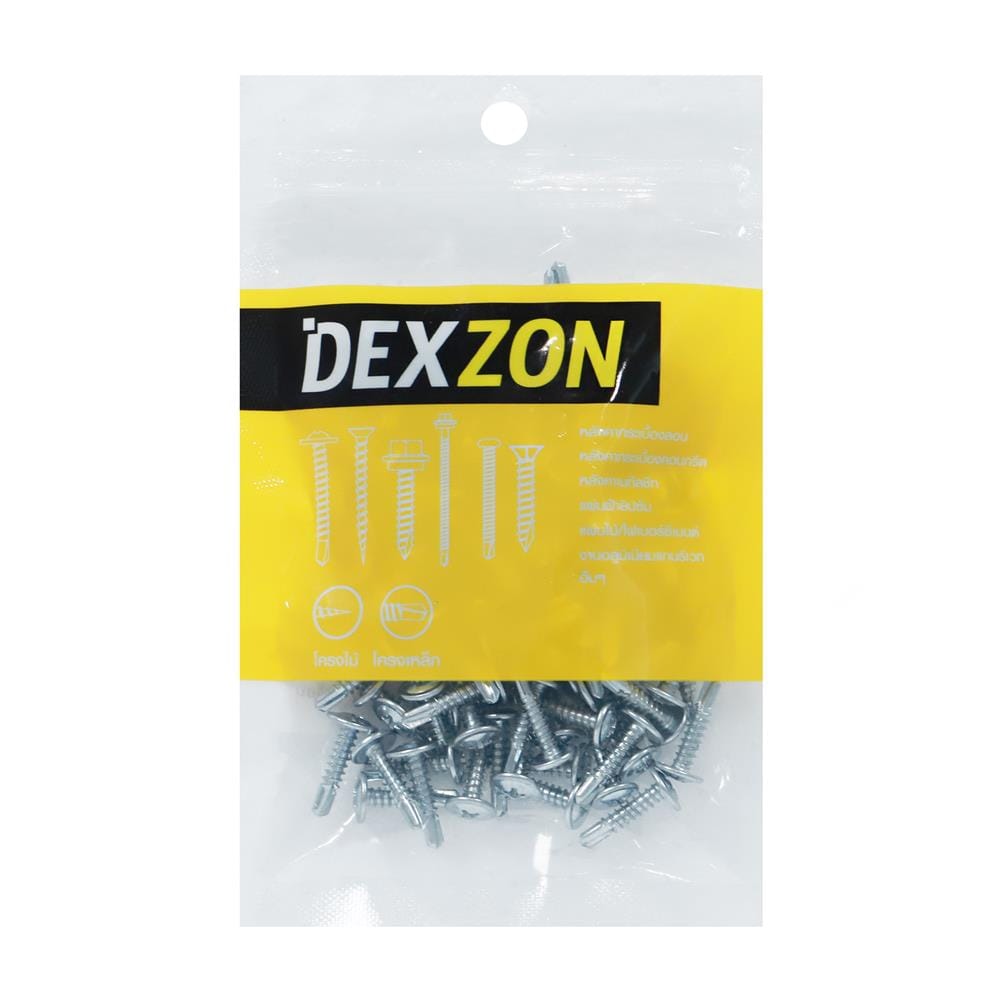 สกรูปลายสว่าน WF DEXZON  8X3/4 นิ้ว แพ็ก 100 ชิ้น