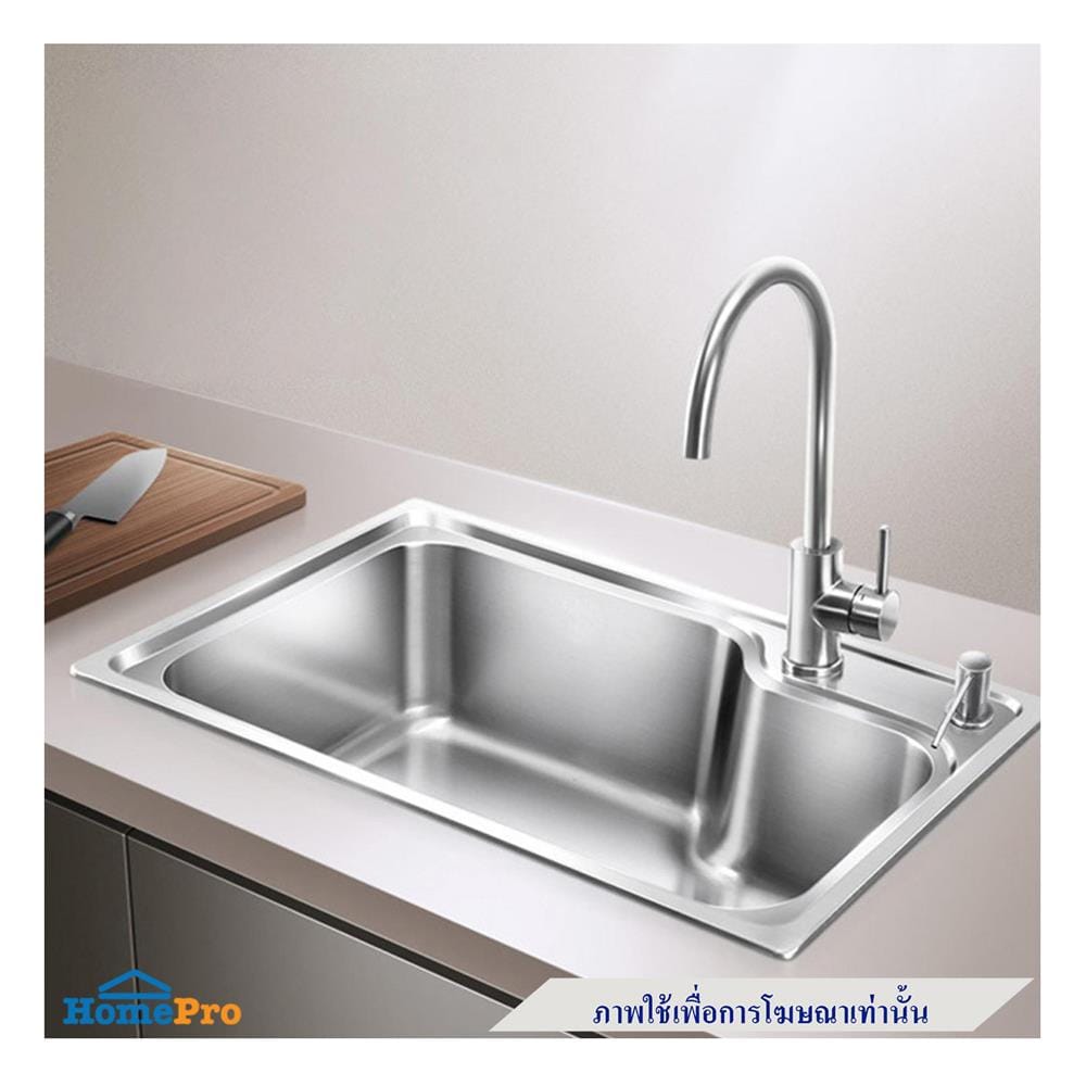 ซิงค์ฝัง 1 หลุม THAI FORWARD FH657 สีเงิน