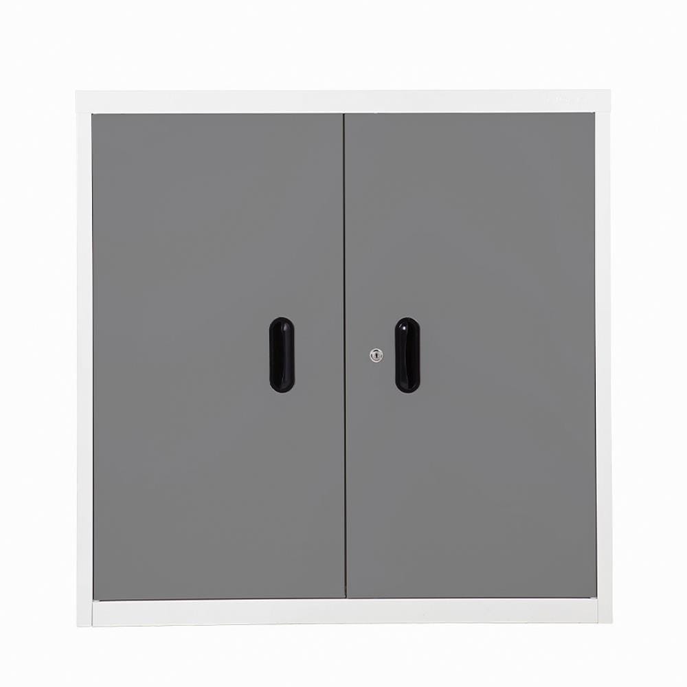 ตู้เหล็กบานเปิดทึบ KIOSK BS-288 สีขาว/เทา