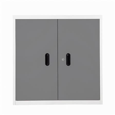 ตู้เหล็กบานเปิดทึบ KIOSK BS-288 สีขาว/เทา_0
