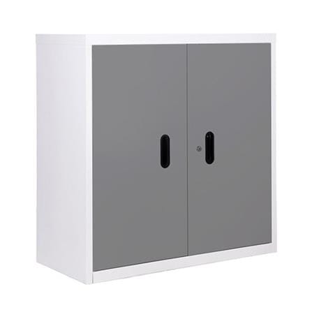 ตู้เหล็กบานเปิดทึบ KIOSK BS-288 สีขาว/เทา_1